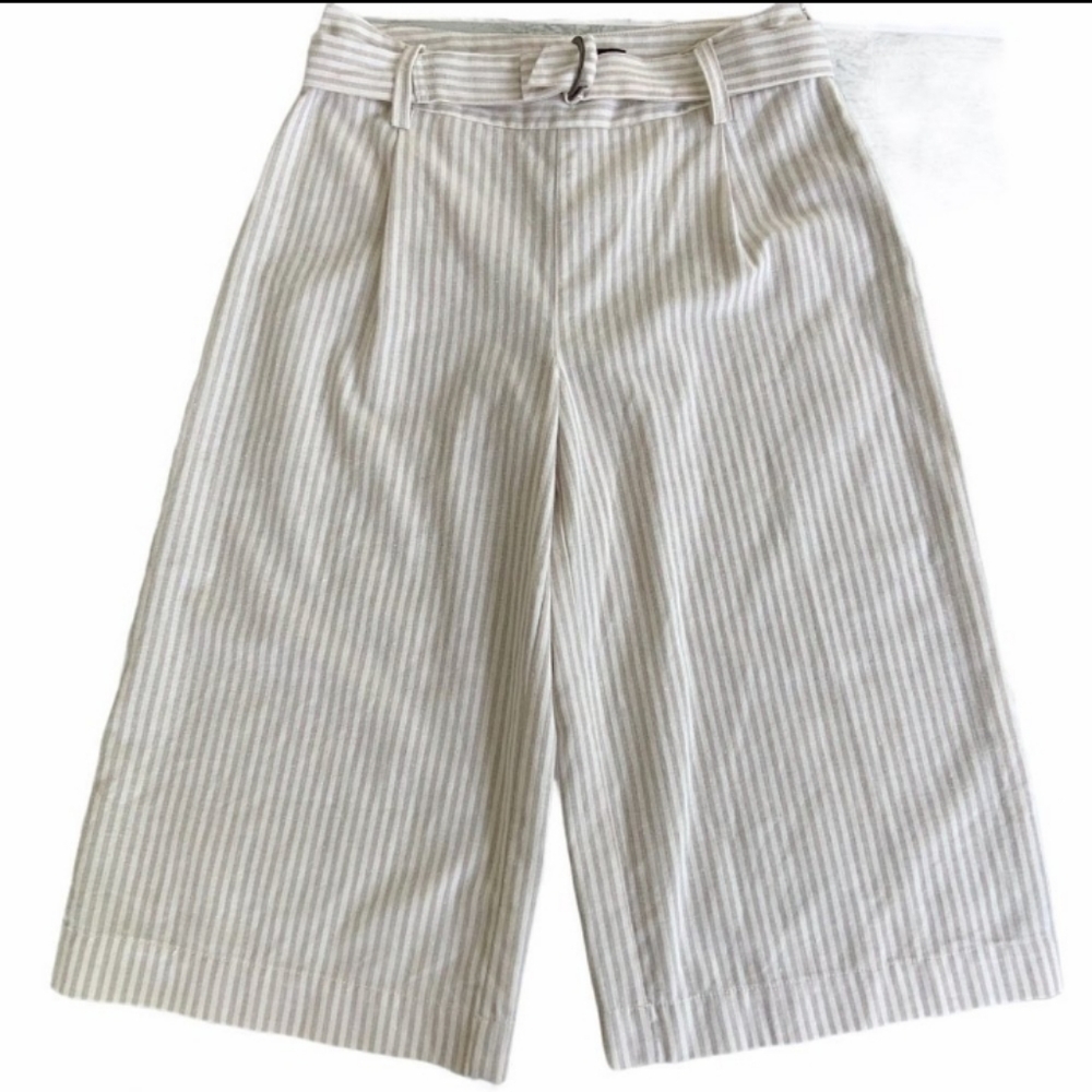 Sanctuary Tan Belted Striped Culottes 27